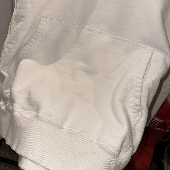 Aimé Leon Dore 20 Oz Terry Embroidered Logo Hoody White